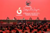 Suasana jalannya persidangan hari kedua Kongres ke-6 PDI Perjuangan di Bali Nusa Dua Convention Center (BNDCC), Nusa Dua, Badung, Bali, Sabtu (2/8/2025). Hari kedua Kongres ke-6 PDI Perjuangan beragendakan pemaparan laporan hasil sidang komisi politik, program, dan organisasi kepada sidang pleno kongres. ANTARA FOTO/Monang Sinaga/wsj.