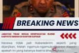 Karyoto membantah tolak jabatan Kabaharkam