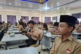 Siswa Sekolah Rakyat di Lamsel sementara belajar daring
