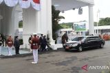 Prabowo sambut Presiden Peru Dina Boluarte di Istana Merdeka
