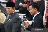 Prabowo dan Gibran kenakan dasi berwarna biru di Sidang Tahunan MPR