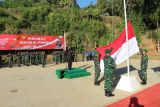 Warga  lereng Gunung Sumbing bersama TNI gelar upacara HUT Ke-80 RI