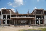 Proses pembangunan kantor Wali Kota Mataram lampaui target