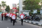 Kapolda Babel Irjen Pol Hendro Pandowo ikut serta dalam Tins Half Marathon 2025 di Pangkalpinang, Sabtu (23/8/2025)