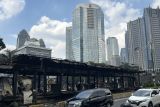 Halte Polda Metro Jaya habis terbakar, TransJakarta tutup semua rute