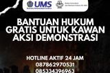 UMS beri bantuan hukum gratis untuk lindungi hak demonstran dan masyarakat