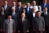 Momen Prabowo bersanding dengan Xi Jinping dan Putin