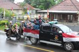 Peserta pawai kendaraan hias melintas di sepanjang jalan Yos Sudarso, Pangkalbalam, Pangkalpinang Bangka Belitung, Rabu (3/9/2025). Pawai kendaraan hias tersebut diselenggarakan Pemerintah Provinsi Kepulauan Bangka Belitung (Babel) dalam rangka memeriahkan HUT Ke-80 Republik Indonesia. ANTARA/Bima Agustian