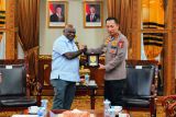 Menteri HAM menemui Kapolri terkait penanganan aksi demo sesuai hak asasi