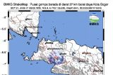 Rentetan gempa hingga 4 magnitudo guncang Sukabumi dan Bogor