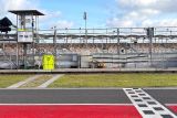 Jelang MotoGP, atap tribun Sirkuit Mandalika telah terpasang hingga kategori J