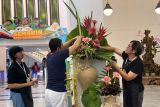 KAI Daop 6 Yogyakarta bersama IPBImenggelar pameran rangkaian bunga di Stasiun Tugu Yogyakarta