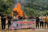 Satgas ilegal mining Polres Solok Selatan tertibkan PETI