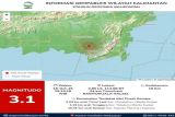 Batola diguncang gempa magnitudo 3.1 namun tak berdampak ke masyarakat
