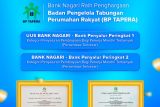 Bank Nagari raih dua penghargaan Nasional dari BP Tapera