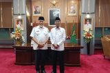 Silaturahmi hangat, Mahyeldi dan Kajati Muhibuddin kompak bangun Sumbar lebih baik
