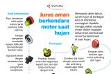 Jurus aman berkendara motor saat hujan