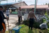 Polres Lingga bersama masyarakat gotong royong cegah potensi banjir
