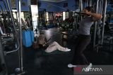 Dua anggota pusat kebugaran berolahraga tarik beban di Pontianak, Kalimantan Barat, Selasa (18/11/2025). BPS mencatat Indeks Pembangunan Manusia (IPM) Kalimantan Barat tahun 2025 mencapai 72,09, naik 0,90 poin atau 1,26 persen dari capaian 2024 yang sebesar 71,19, yang mencerminkan peningkatan pada dimensi kesehatan, pendidikan, dan standar hidup layak. ANTARA FOTO/Jessica Wuysang