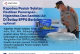 Kapolres Pesisir Selatan pastikan penerapan higienitas dan sanitasi air di setiap SPPG berjalan optimal