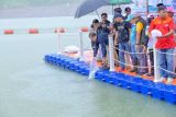 Gubernur NTB tebar satu juta ekor benih ikan di Bendungan Meninting