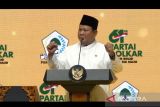 Presiden Prabowo memuji Nusron Wahid saat baca doa pada HUT ke-61 Golkar