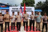 Kapolda Kaltara Tinjau Patok Perbatasan Indonesia--Malaysia di Sebatik