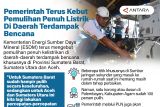 Pemerintah terus kebut pemulihan penuh listrik di daerah terdampak bencana