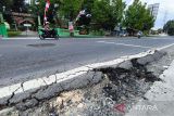 Baru diperbaiki, Jalan Gatot Subroto Blora Jateng kembali rusak