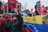 Ratusan pengunjuk rasa di Madrid tolak operasi militer AS di Venezuela