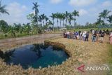Sinkhole di Limapuluh Kota masih keluarkan air jernih membiru, Ini tanggapan Badan Geologi