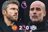 Michael Carrick tak ingin terbawa euforia usai Manchester United kalahkan City