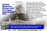 Sumbar menerima kiriman 1.100 ton pupuk subsidi jenis NPK