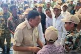 Menhan menyapa sahabat seperjuangan saat masih bertugas di Timor Timur