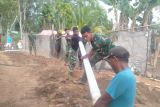 TNI AD dan masyarakat bangun sumber air bersih di lokasi bencana Sumut