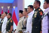 Prabowo berpesan agar TNI-Polri tetap bersatu dan menjadi institusi yang dicintai rakyat