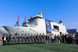 TNI AL berangkatkan 1.200 pemudik ke Babel gunakan KRI Semarang