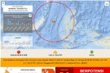 Guncangan gempa magnitudo 7,6 di Bitung terasa di Manado
