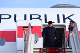 Presiden tiba di Rusia, perkuat kemitraan di tengah dinamika global
