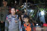 Evakuasi korban helikopter PK-CFX dilanjutkan esok hari