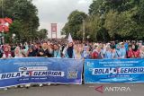 ANTARA, TVRI, dan RRI sosialisasi Piala Dunia saat CFD Jembatan Ampera