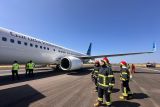 Garuda Jakarta-Makassar pecah ban, seluruh penumpang dan awak selamat