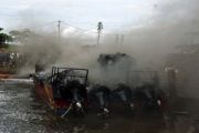Kapal Pemkab Lingga Terbakar