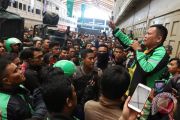 Unjuk rasa pengemudi transportasi daring