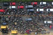 Kemacetan di Jembatan Ampera