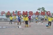 Sisa-Sampah Tahun Baru di Palembang