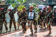 Pemakaman anggota TNI yang gugur di Papua