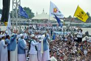 Pendukung Prabowo padati Pelataran BKB Palembang