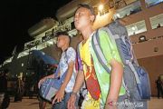 Pemudik jalur laut Pantoloan