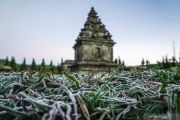 Dieng membeku, suhu minus 7 derajat. Begini penampakannya